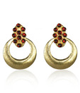 Kshitij Pretty Gold Plated Hoop Earrings