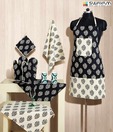 Swayam Classy Black and Cream 8 Pcs Kitchen Set