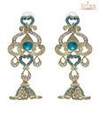 Kriaa Traditional Blue Earrings