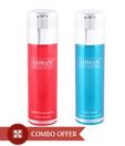 Lomani Pour Homme Deo (Coolwater, Desired Red) Pack of 2 -Each 200 ml
