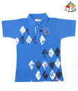 Lil Tomatoes Royal Blue Polo T-Shirt For Kids