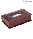 Leather Talks Croc Print Cherry Tissue Box