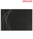 Freelance Black Reed Design Table Mat Set - 6 Pcs