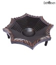 Delhi Seven Antique Teak Wood Tray