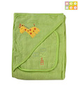 Mee Mee Green Baby Bath Towel W/Fancy Appliqué For Kids
