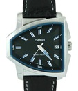 Casio Classy Black Leather Strap  Watch