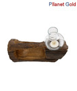 Pllanet Gold Wooden T-Lite Holder