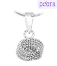 Peora Sterling Silver Chain Mesh Pendant