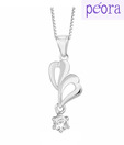 Peora Blissful Cz & Sterling Silver Pendant
