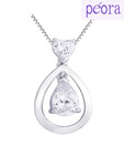 Peora 92.5 CZ Sterling Silver Pendant