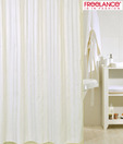 Freelance Striped White & Beige Shower Curtain