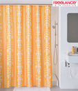Freelance Orange & White Shower Curtain