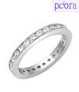 Peora Pretty CZ Band Ring