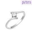 Peora Elegant CZ Solitaire Ring