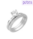 Peora Alluring CZ Solitaire Ring