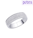 Peora Dazzling Sterling Silver Band Ring