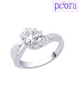 Peora Gracious CZ Solitaire Ring