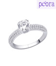 Peora Winsome CZ Solitaire Ring