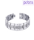 Peora Broad Stainless Steel Men Bracelet