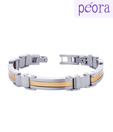 Peora Elegant Dual Tone Stainless Steel Bracelet