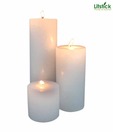 Litstick Pillar Set of 3 Candles