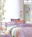Valtellina Lavender Double Bed Sheet With Two Pillow Covers