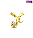 Surat Diamond Sleek 18kt Gold Pendant