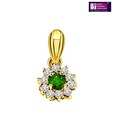 Surat Diamond Vivacious Emerald Pendant