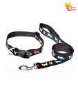 Smarty Adjustable Black Collar & Lead