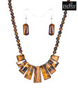 Piebee Step Tiger Eye Necklace