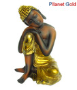 Pllanet Gold Classy Black & Gold Sitting Buddha