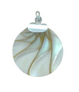 Indian Silver Sleek Shell Pendant