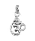 Indian Silver Celestial Om Silver Pendant
