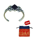 Indian Silver Carnelian & Marcasite Toe Rings With Free Jewellery Pouch