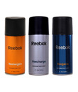 Reebok (Reecharge, Reegame, Reenergize) Men Pack of 3-Each 150 ml