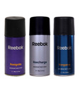 Reebok (Reecharge, Reenergize, Reeignite) Men Pack of 3-Each 150 ml