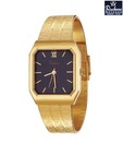Rochees Sleek Black Dial Watch