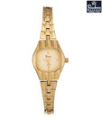 Rochees Rounded Square Gold Tone Watch
