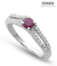 Revlis Isabella Ruby Silver Ring