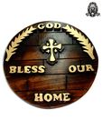 Ratoomal Wooden God Bless Our Home Wall Decorative