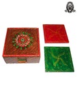 Ratoomal Stone Embellished Coaster Set