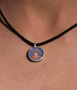 Silver Centrre Auspicious Lord Krishna Pendant