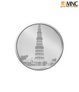 MNC 100 Gm Lofty Qutub Minar Silver Coin With 99.9% Purity