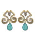 Silver Centrre Pretty Earrings