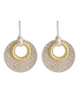 Silver Centrre Ethnic Earrings