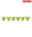Superware 6 Pcs Green Coffee Mug Set