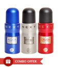 Next Body Spray Buy 2 get 1 (Stage, Crush, Aqua) Men Deo 150 ml Each