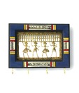Exclusive Lane Dhokra And Warli Hand-painted Key Holder- Blue