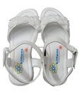 Kittens Floral Corsage White Sandals