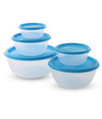 Princeware Nestable Round Containers Blue - 5 Pieces